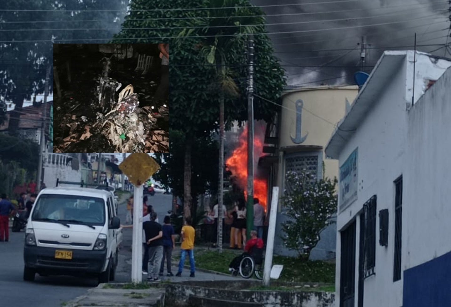 Incendio en el barrio Las Ferias de Ibagué