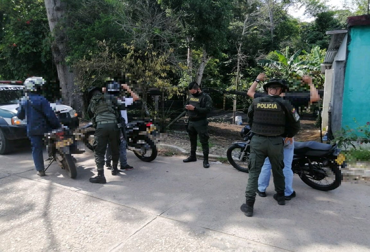 Policía llegó con el Escuadrón Móvil de Carabineros a Mariquita