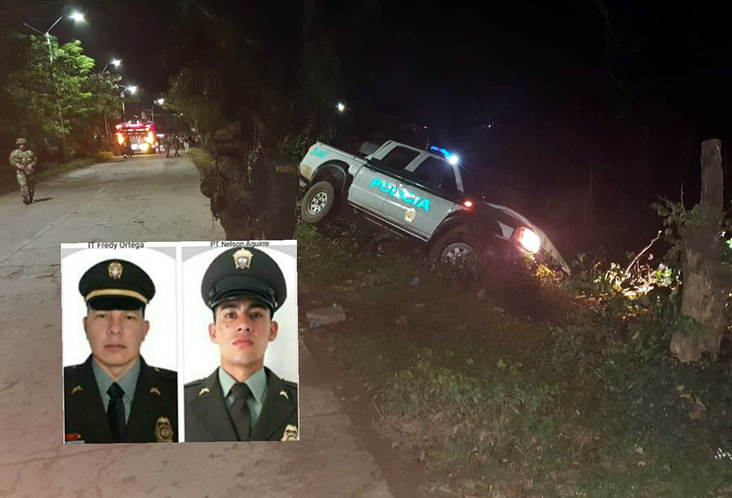 Un tolimense es uno de los policías asesinados en límite entre Cauca y Valle