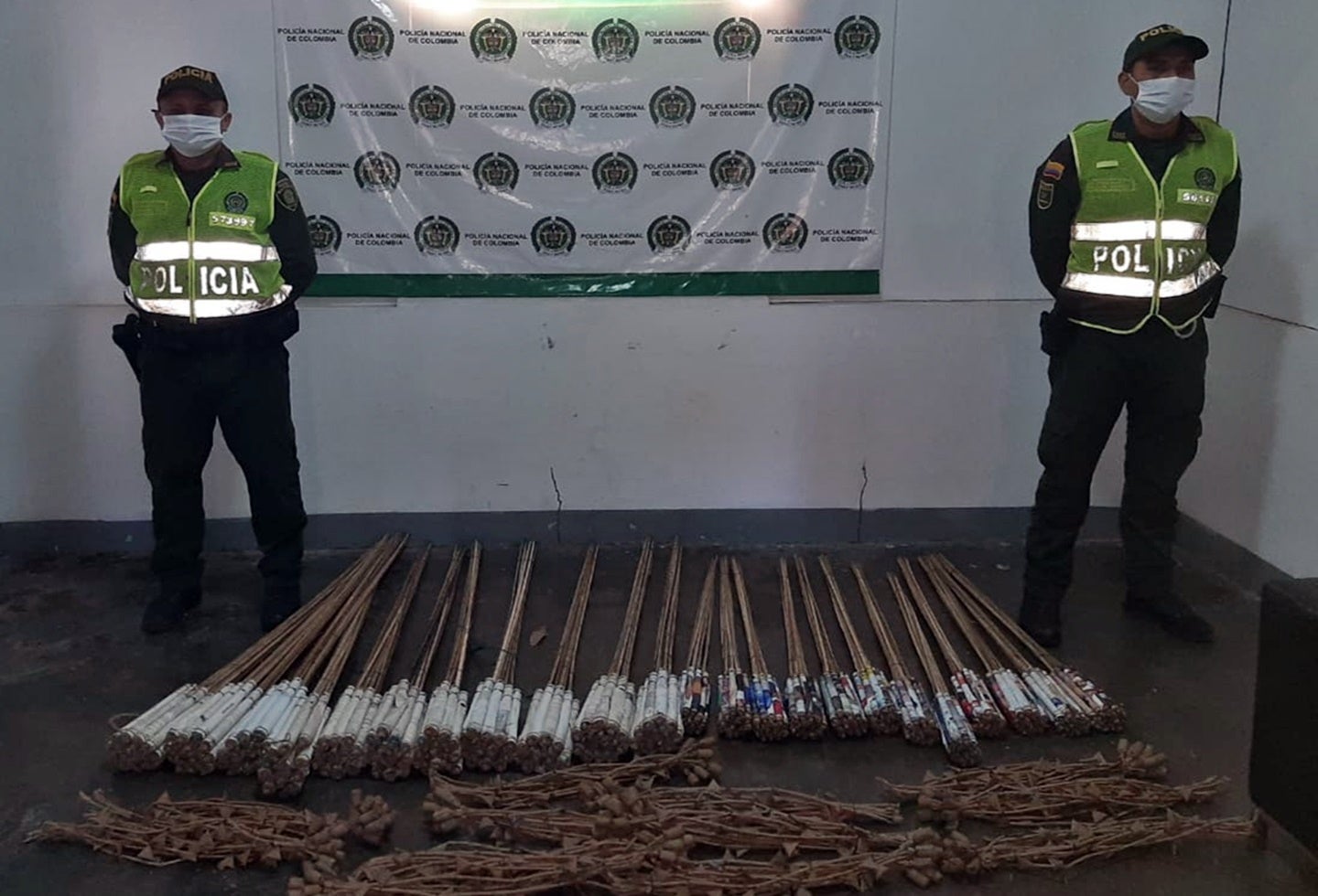 En el municipio de San Luis incautaron cerca de 40 kilos de pólvora