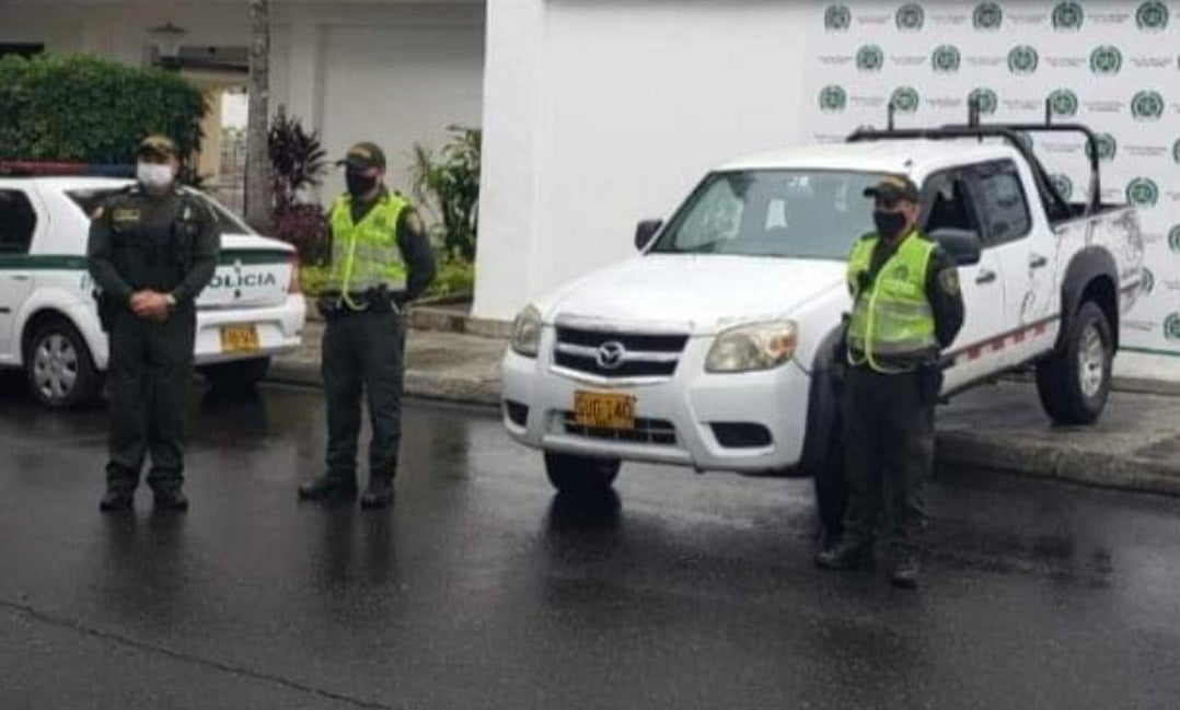 camioneta recuperada en Natagaima