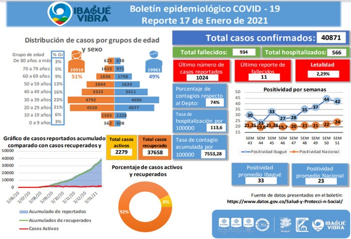 Casos Covid-19 17 de enero de 2021
