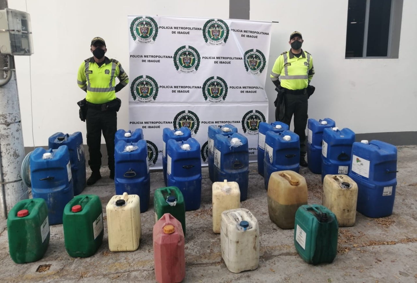 Combustible incautado en Ibagué
