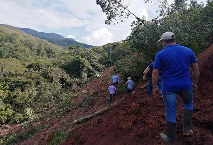 deslizamientos de tierra en Dolores Tolima