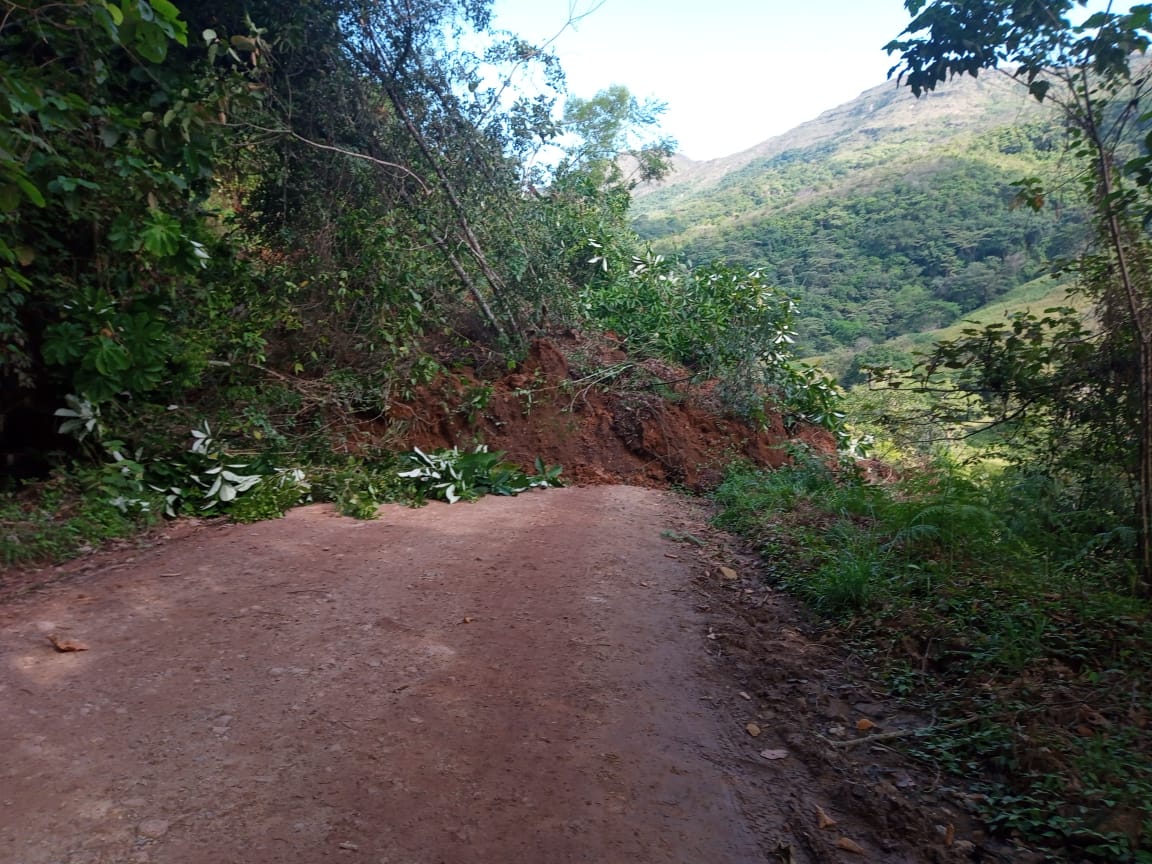Deslizamiento por lluvias en Tolima. Ilustración.