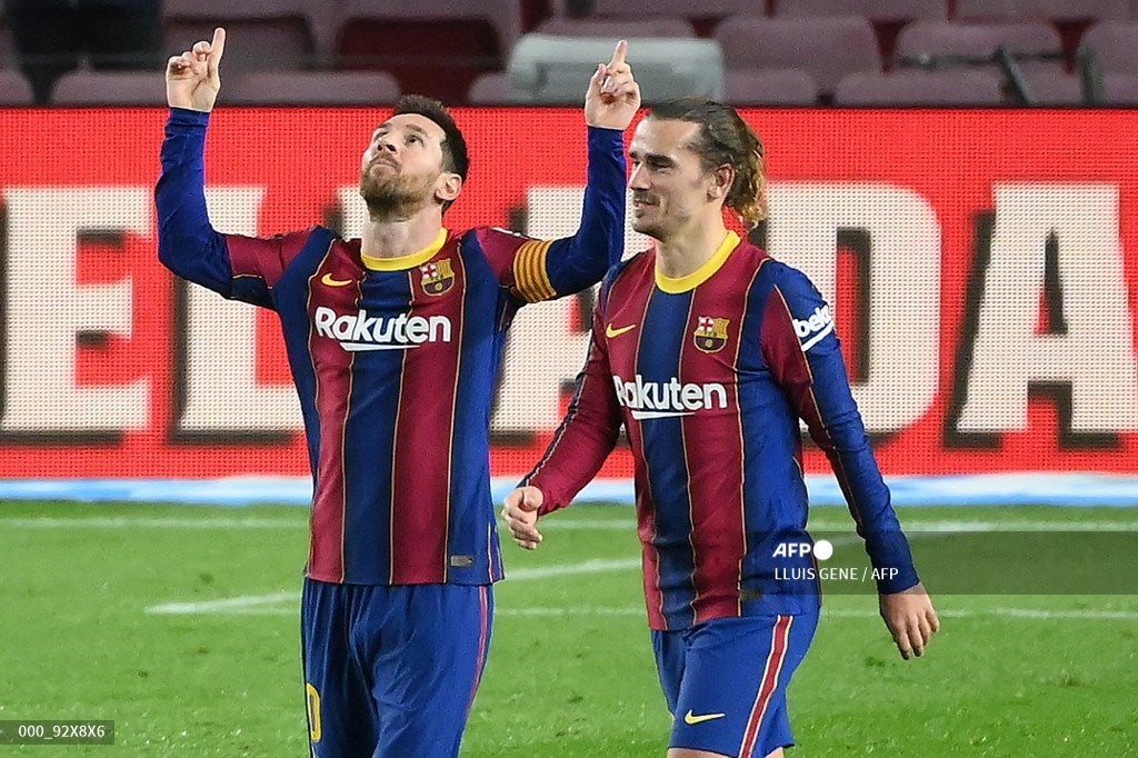 Messi y Griezmann, Barcelona 2021