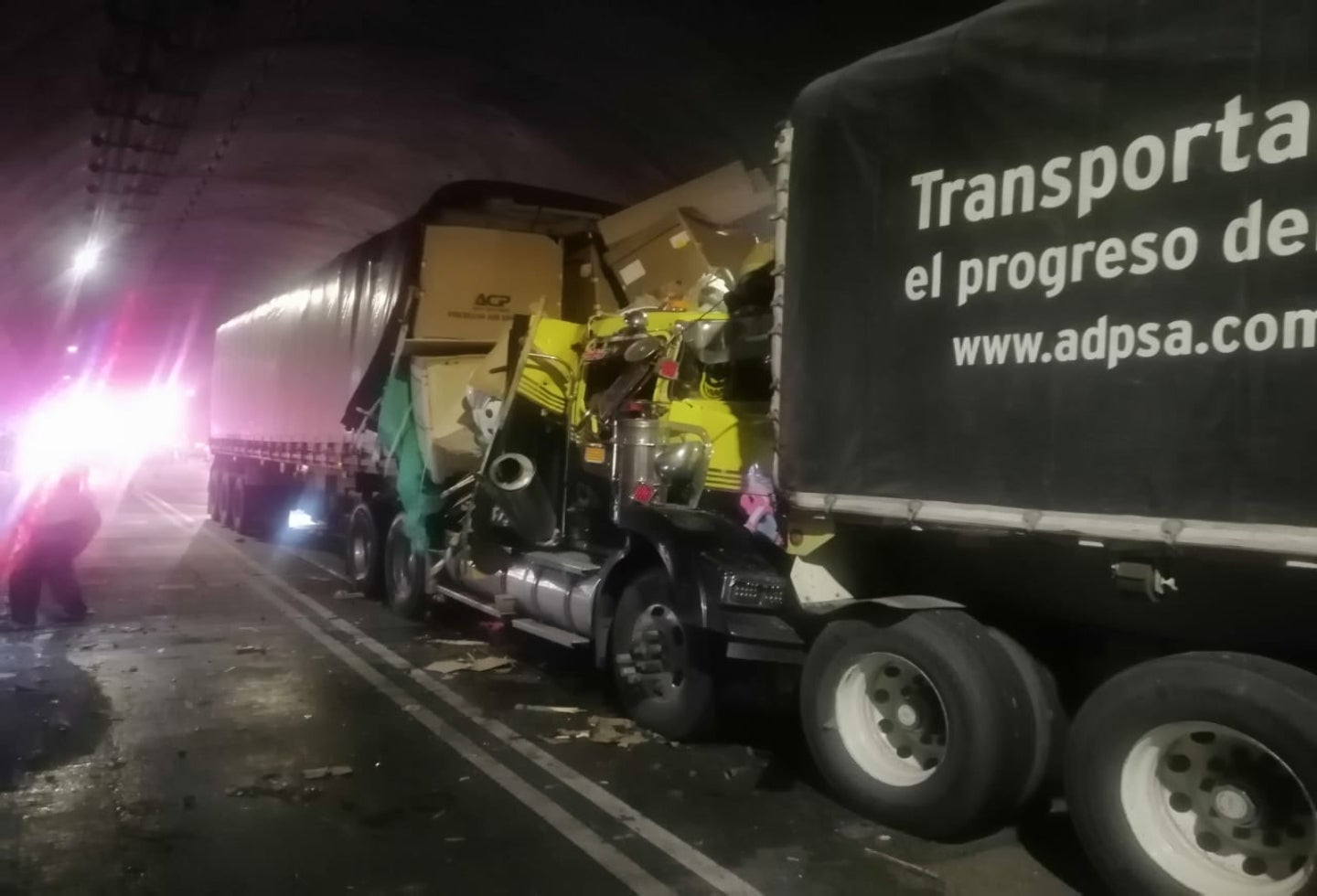 El accidente generó una fuerte congestión vehicular