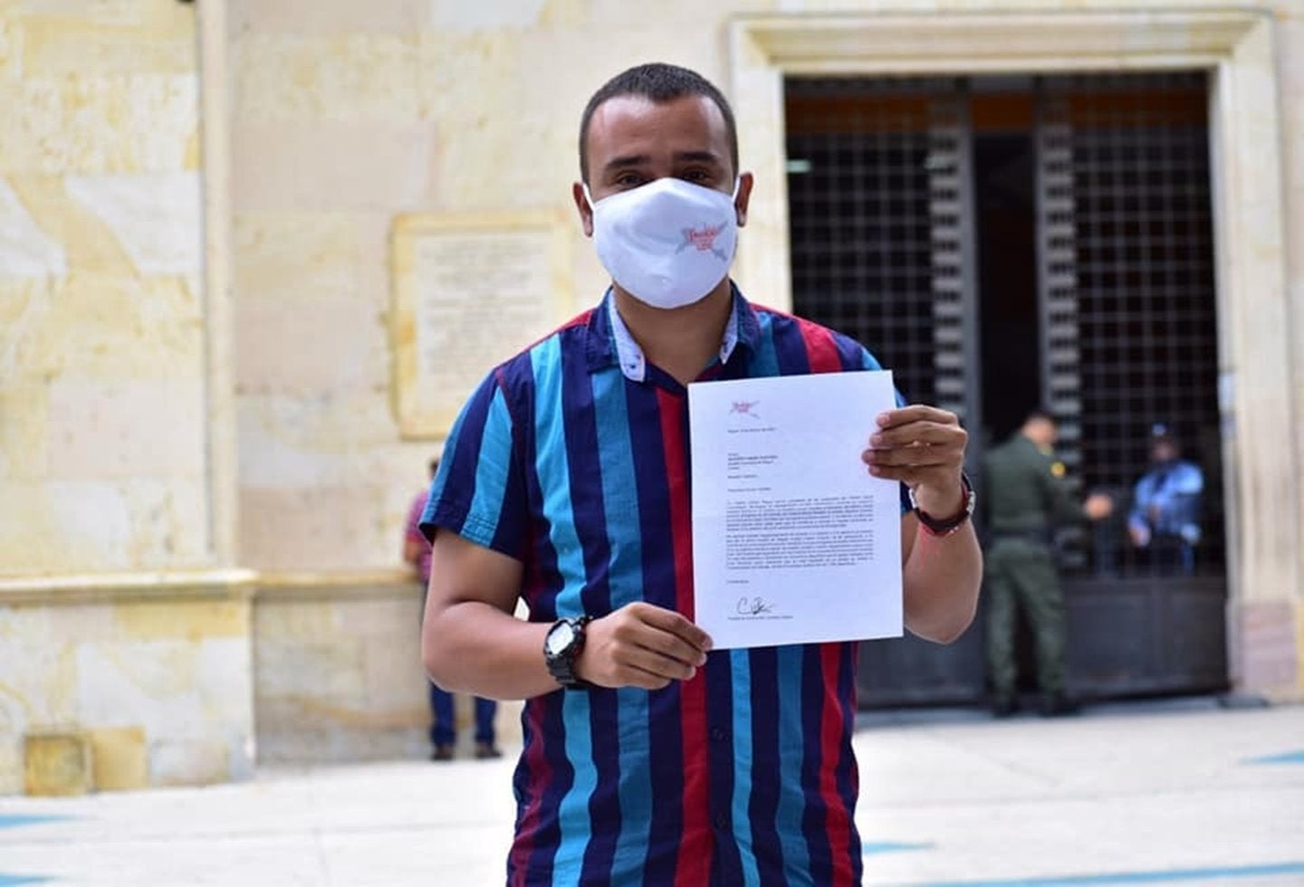 Cristian Reyes del partido Liberal en Ibagué