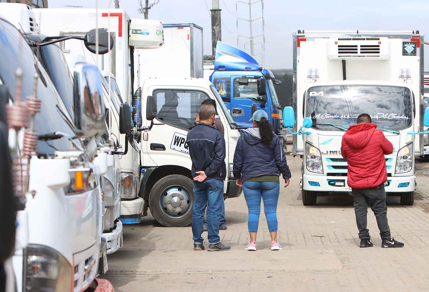 Protestas de camioneros en Bogotá