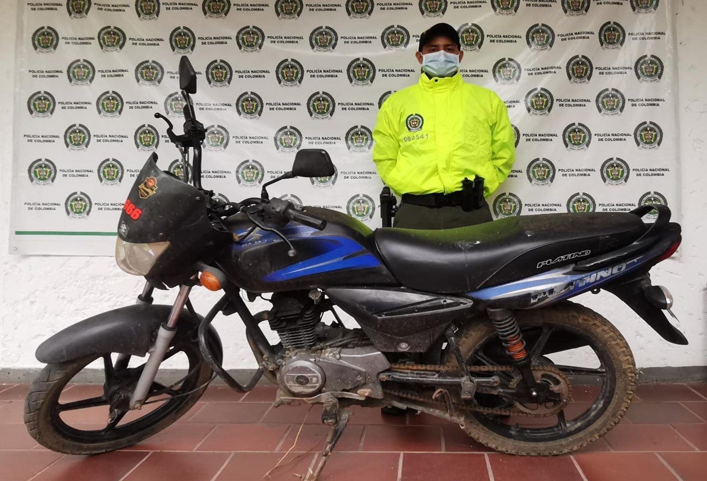 Sijín de la Policía Tolima recuperó motocicleta en Lérida, al norte del Tolima