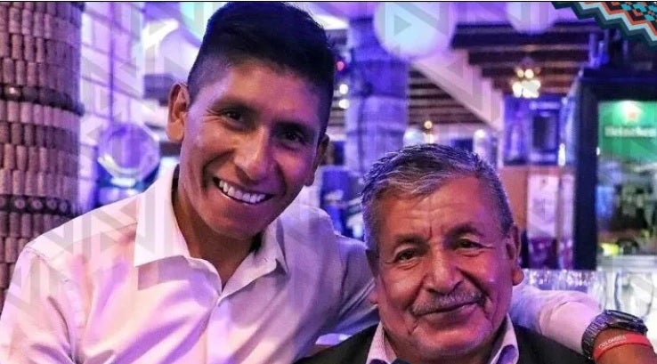 Nairo Quintana y su padre