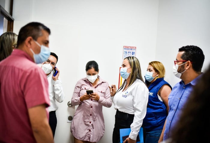 Simulacro para recibir las vacunas contra la Covid-19 en Ibagué