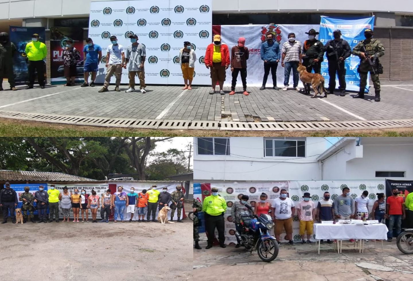 Ofensiva contra el microtráfico en el Tolima deja 16 organizaciones impactadas y 241 personas judicializadas