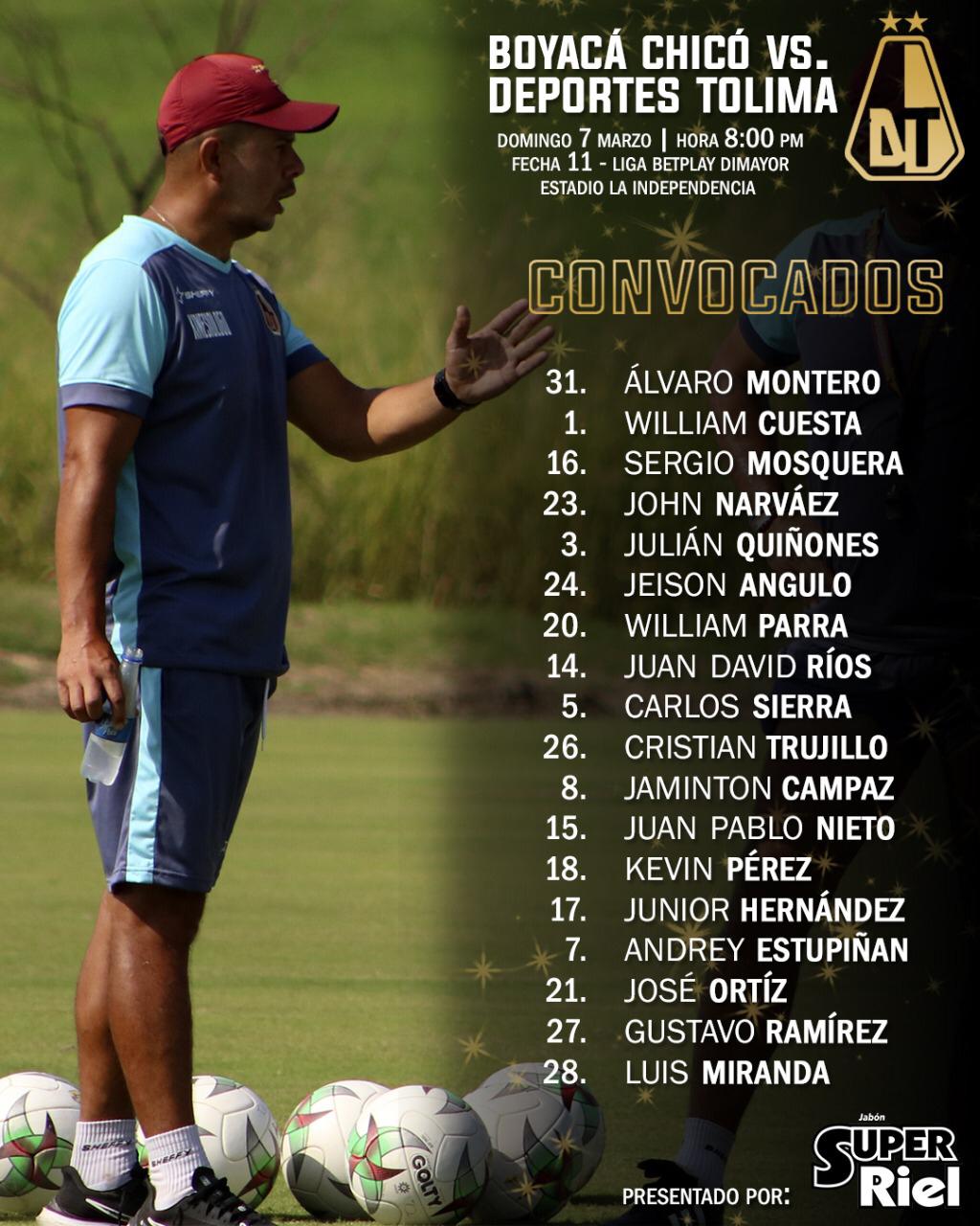 Convocados Tolima
