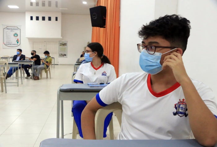 Estudiantes con protocolos en Ibagué- imagen de referencia 2021