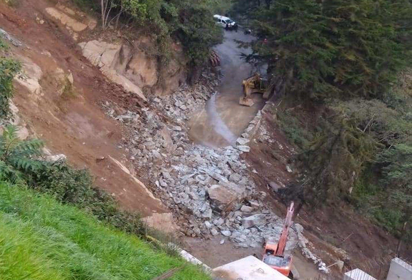 Vía La Línea cierres