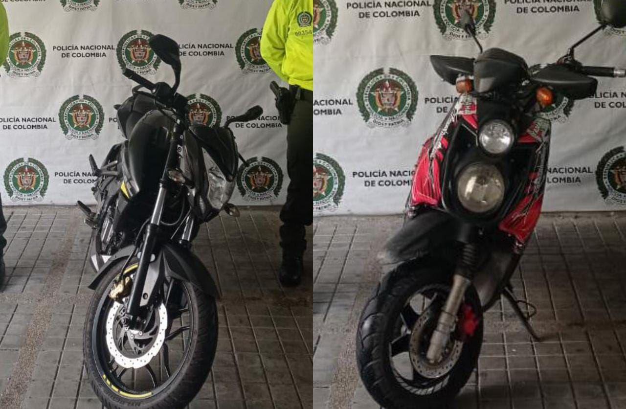 Recuperaron dos motocicletas avaluadas en 15 millones en Melgar