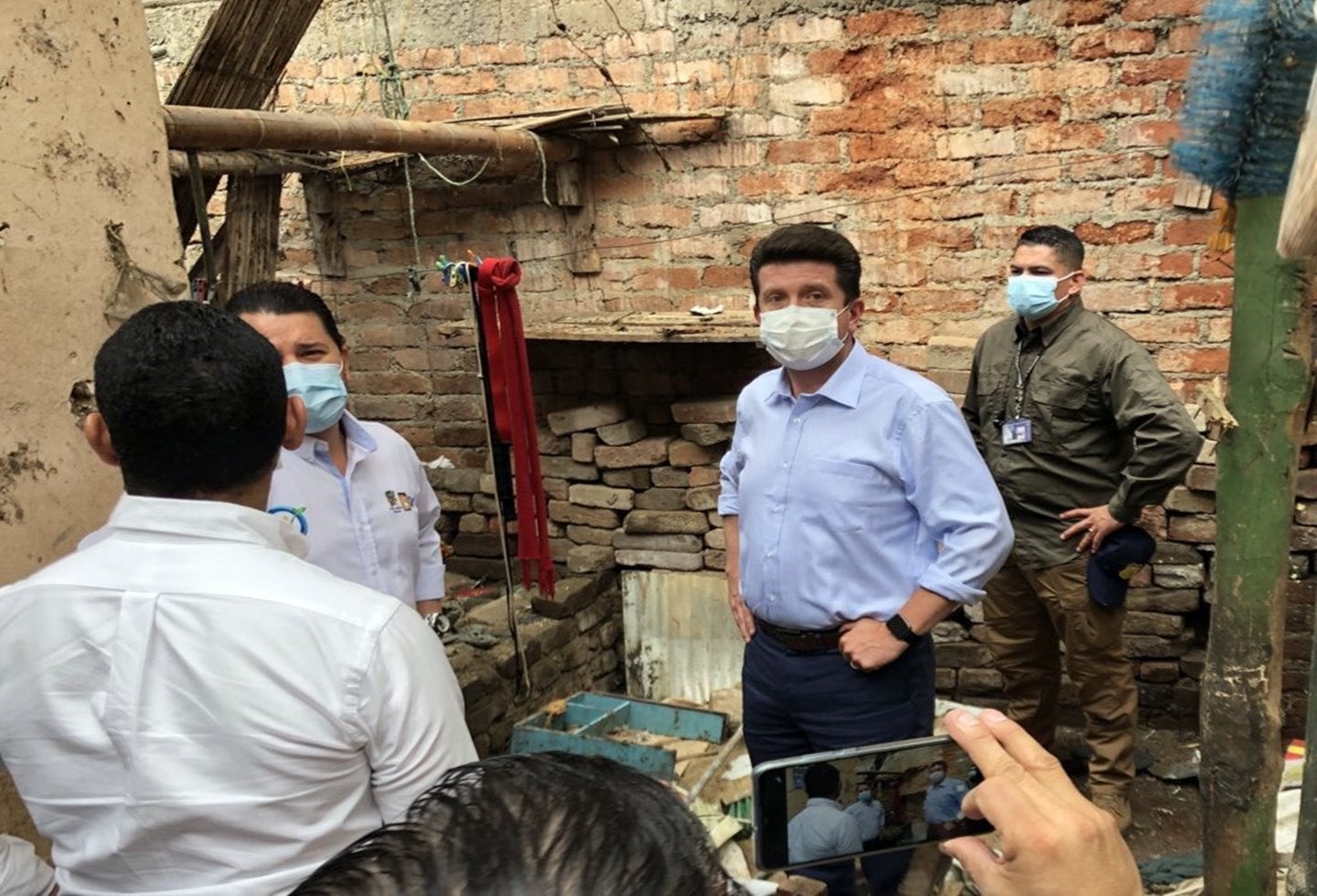 Secretario de Gobierno, Carlos Andrés Portela en demolición 2021