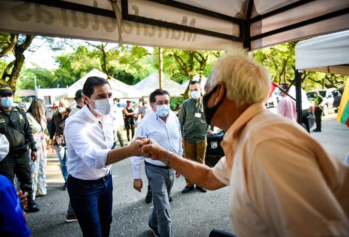 Visita del ministro de Salud, Fernando Ruiz Gómez a Ibagué 27 de marzo de 2021