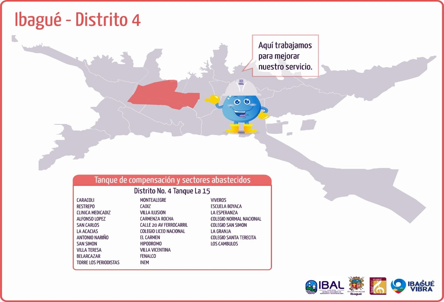 barrios sin agua distrito 4