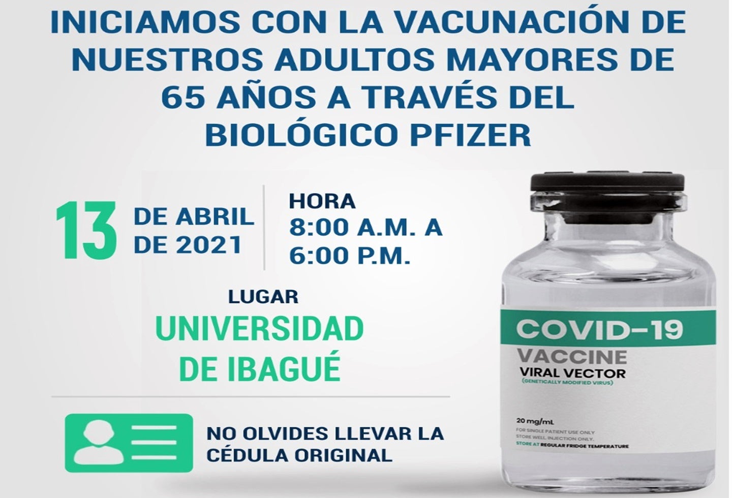 Jornada de Vacunación Ibagué 13 de abril