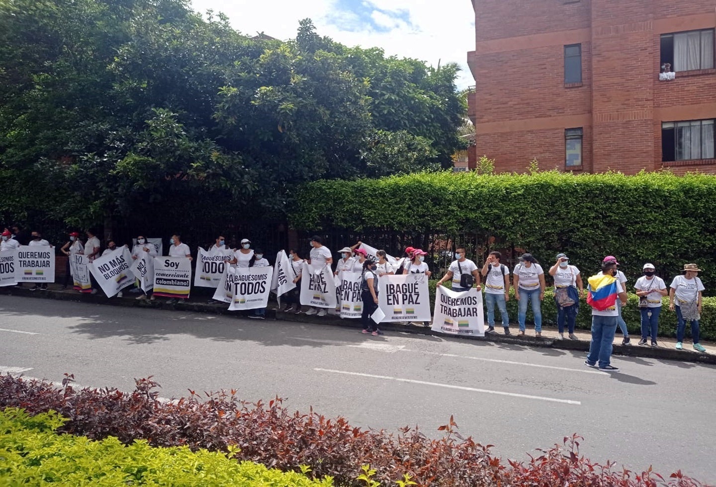 3--cadena humana en Ibagué