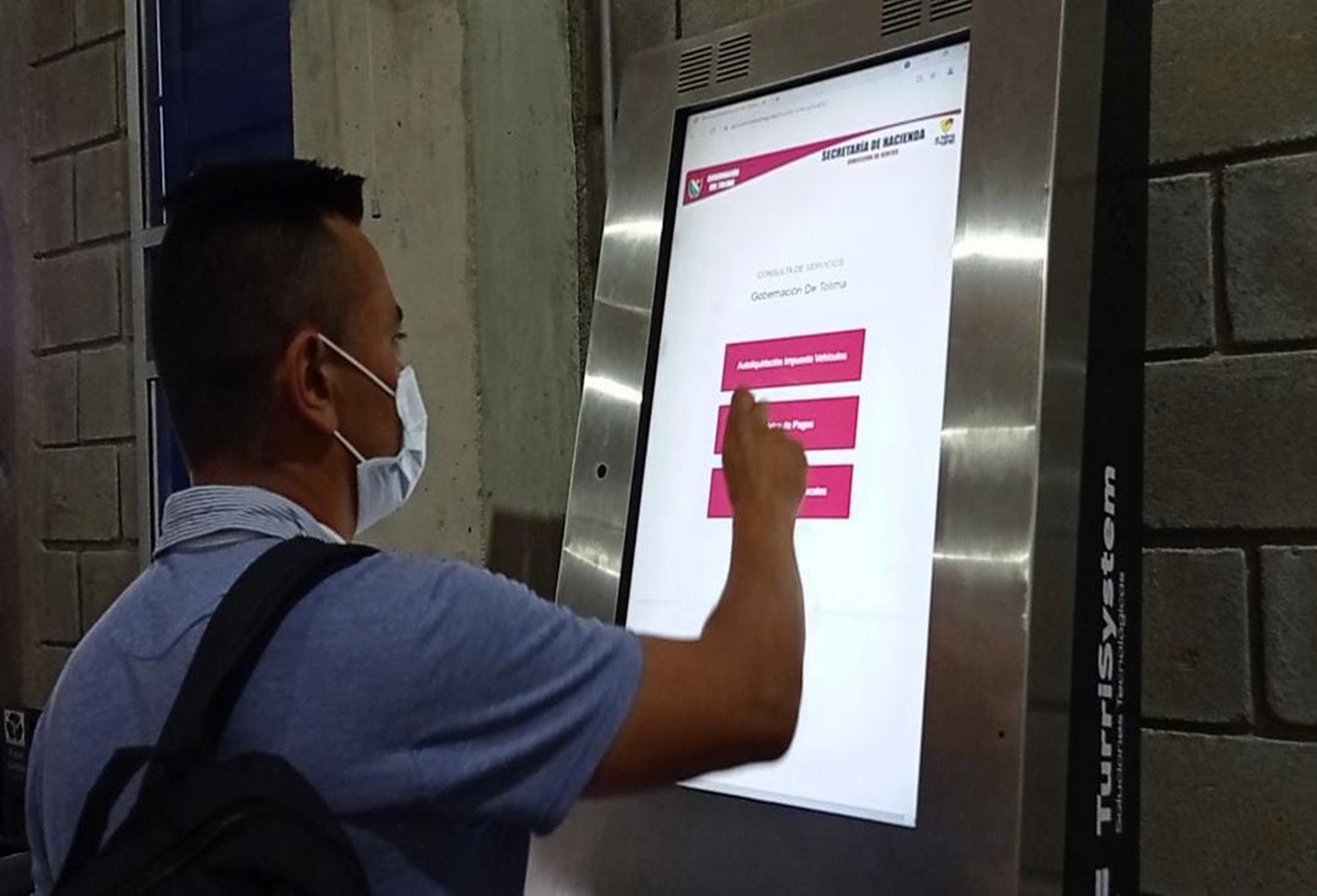 kiosco digital Secretaría de Movilidad de Ibagué