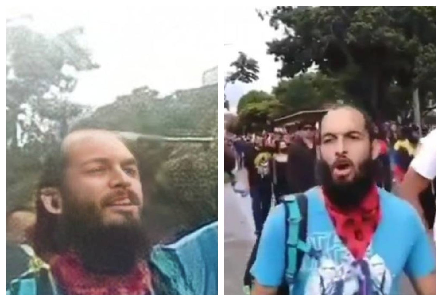 Lucas Villa en las marchas del Paro Nacional en Pereira