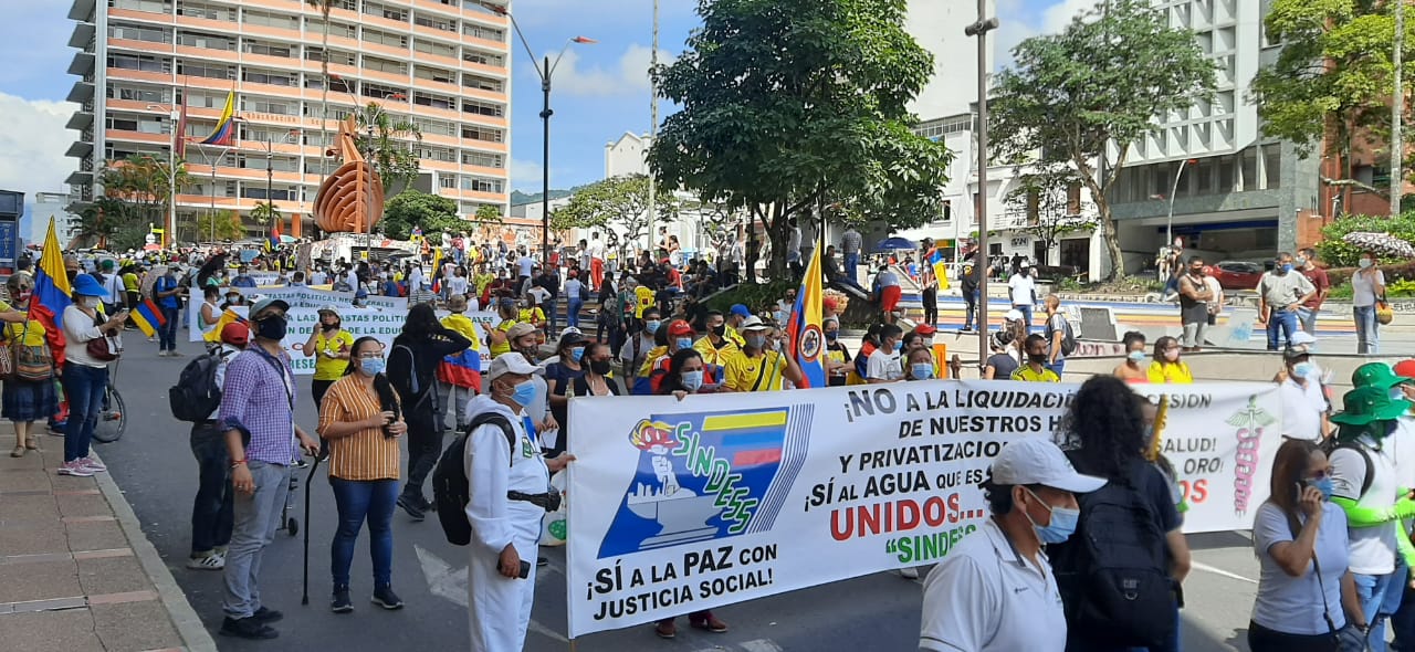 Marcha en Ibagué.