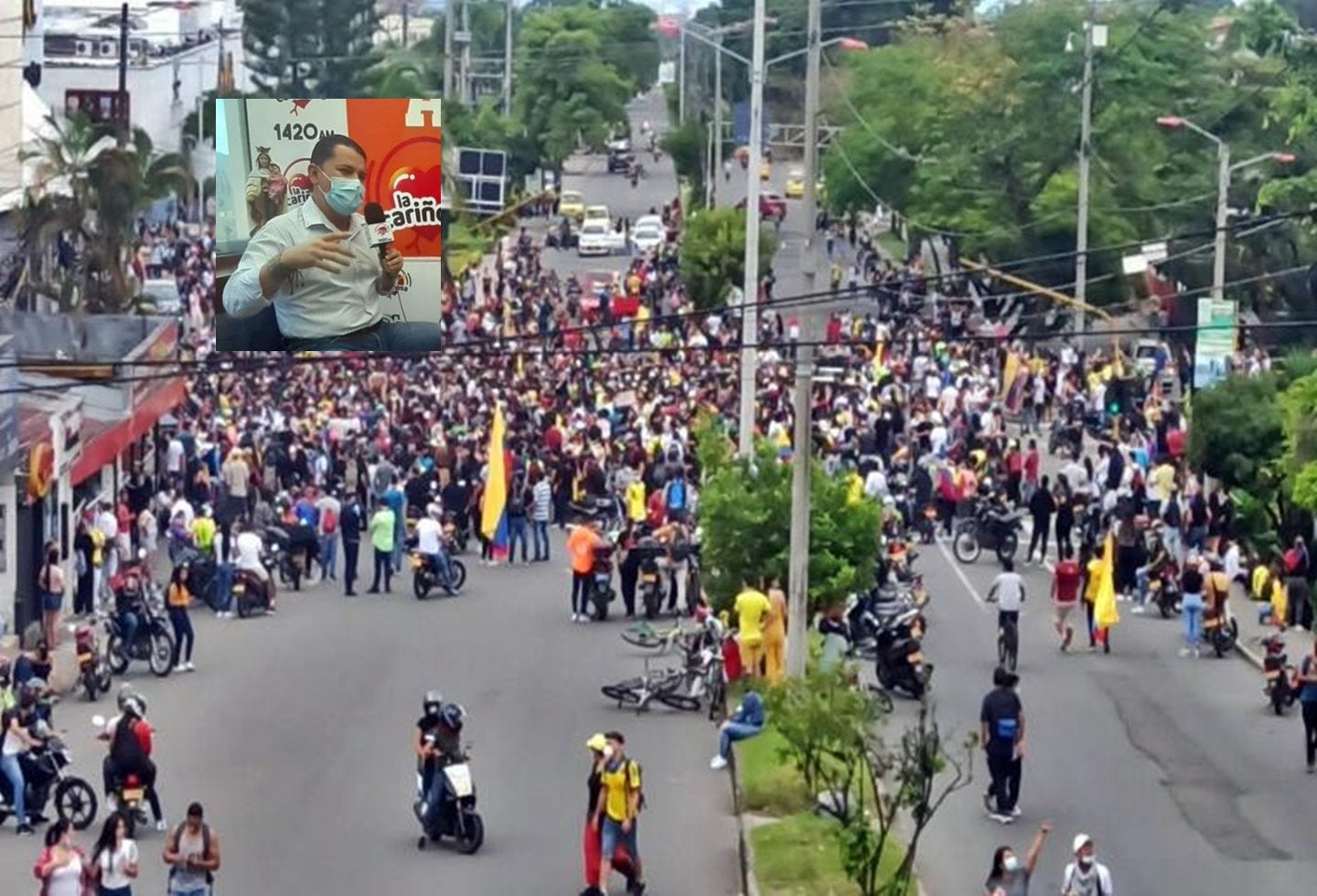 Carlos Portela respondió sobre la no reacción de la Fuerza Pública ante los bloqueos en Ibagué