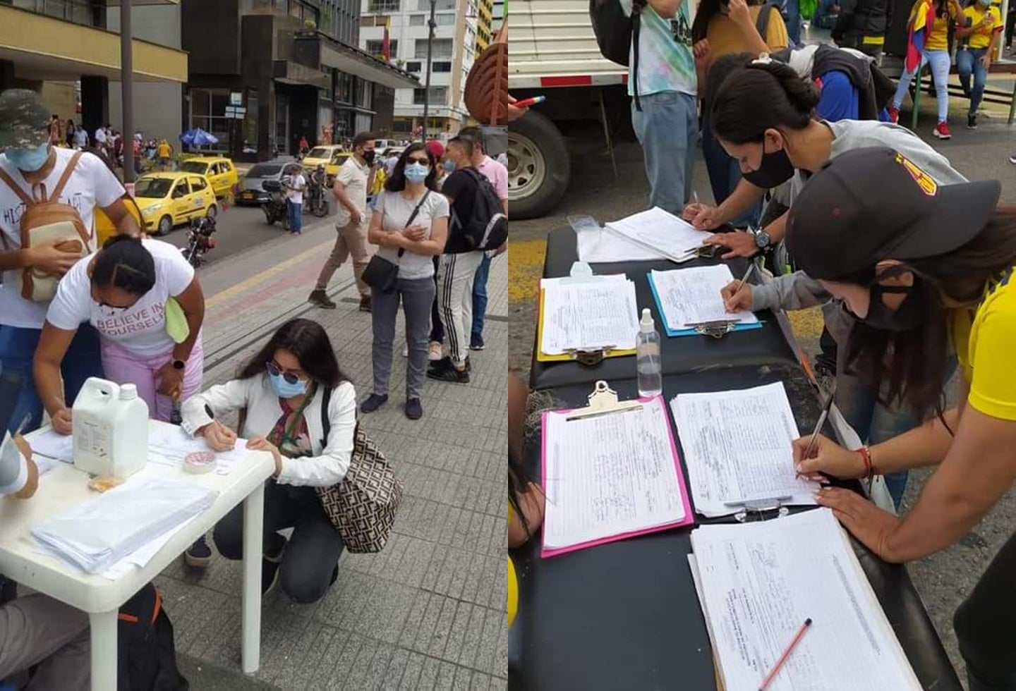 Recolección de firmas Ibagué