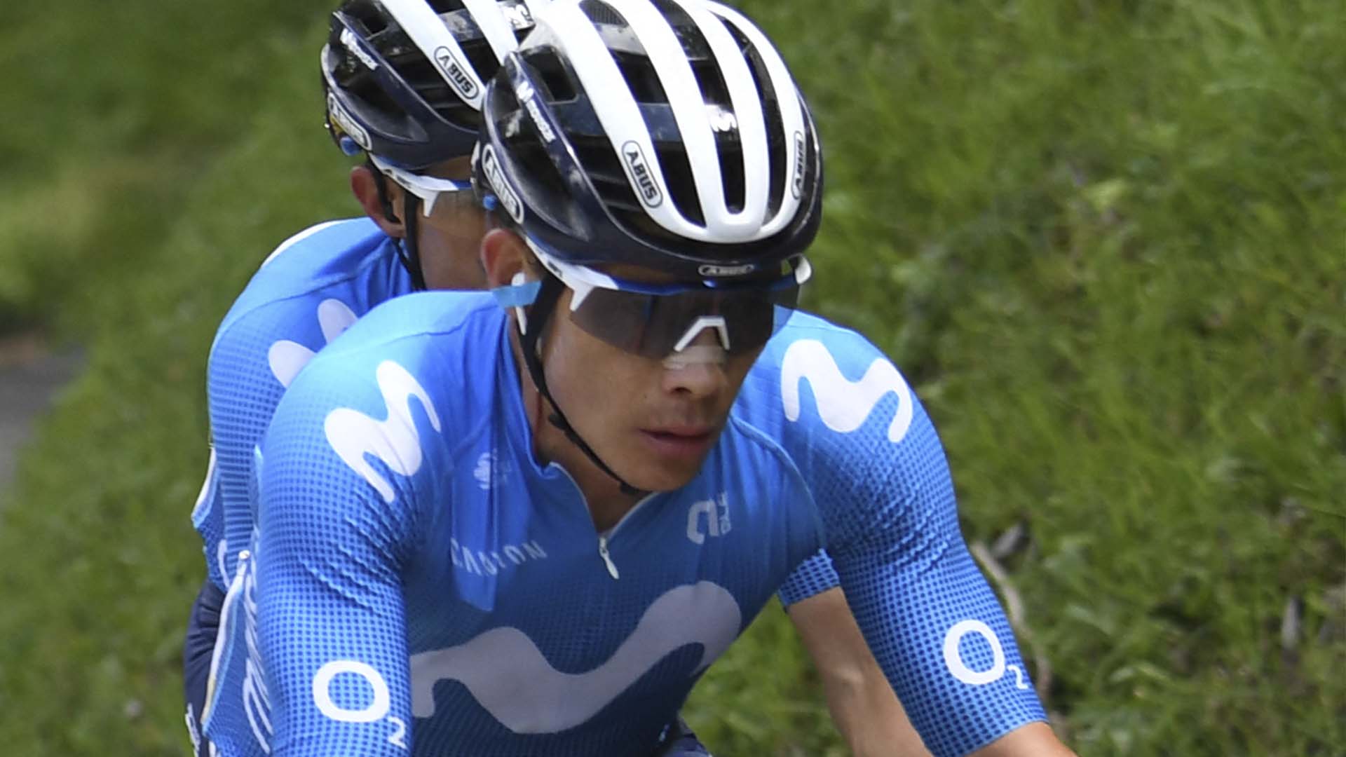 Miguel Ángel 'Supermán' López, ciclista del Movistar