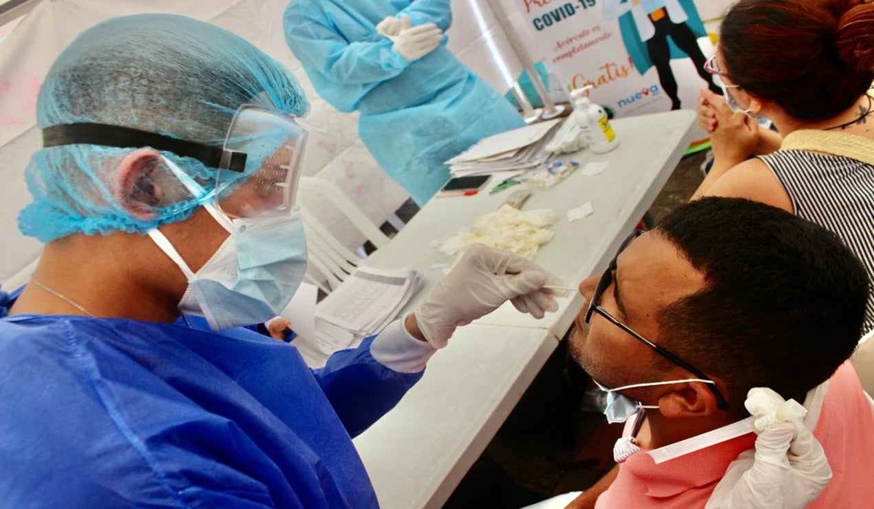 Toma gratis de la prueba Covid-19