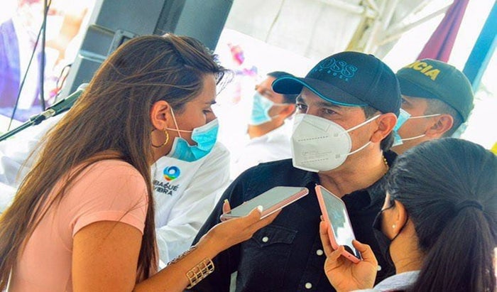 Alcalde Hurtado en el corregimiento El Totumo