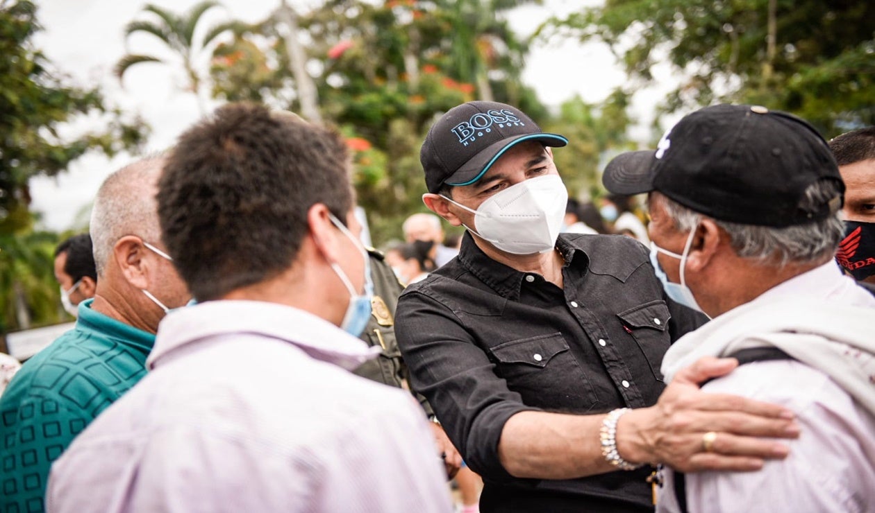 Alcalde Hurtado en el corregimiento El Totumo