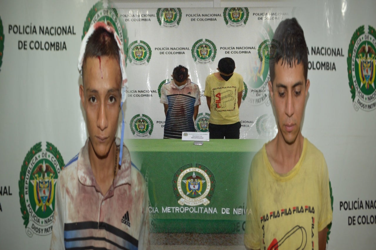 Policía judicializa sujetos capturados por la comunidad en Neiva
