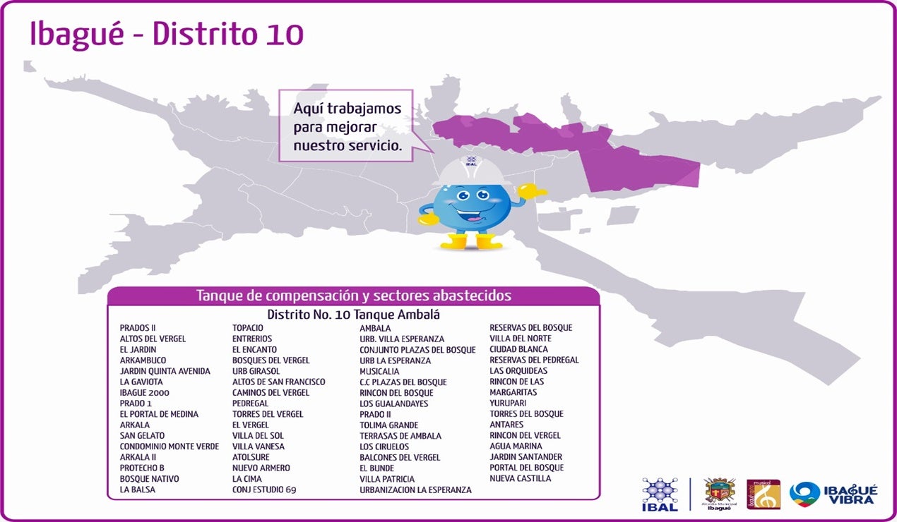 Distrito10 sin agua en Ibagué