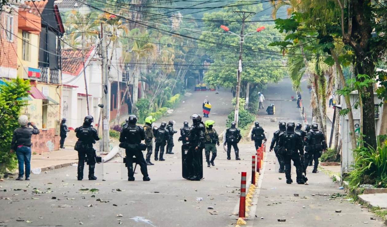 Enfrentamientos en inmediaciones de la Universidad del Tolima.