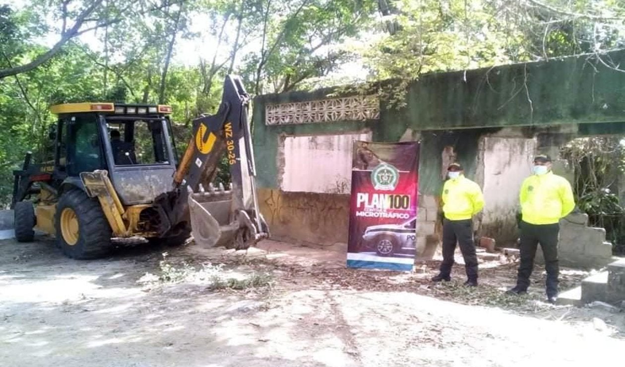 En Venadillo hicieron extinción de dominio y demolición a casa dedicada a olla de microtráfico