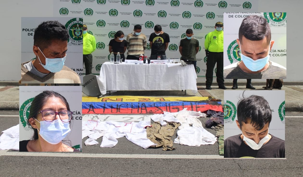 A la cárcel ‘Los Destroyers’ integrantes de la ‘Primera Línea’ por actos vandálicos en Ibagué