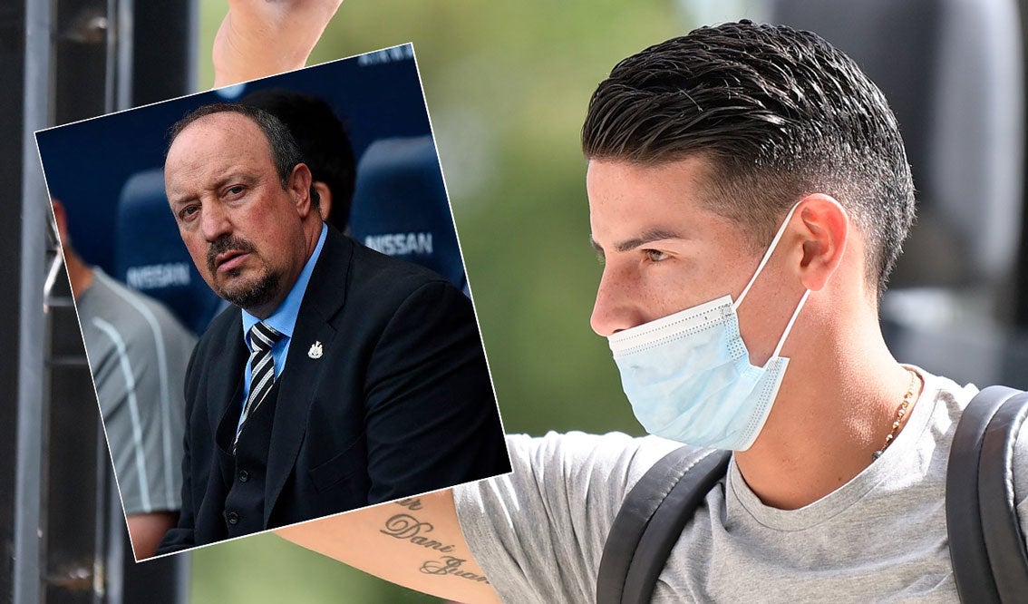 James Rodríguez, Everton, Rafa Benítez