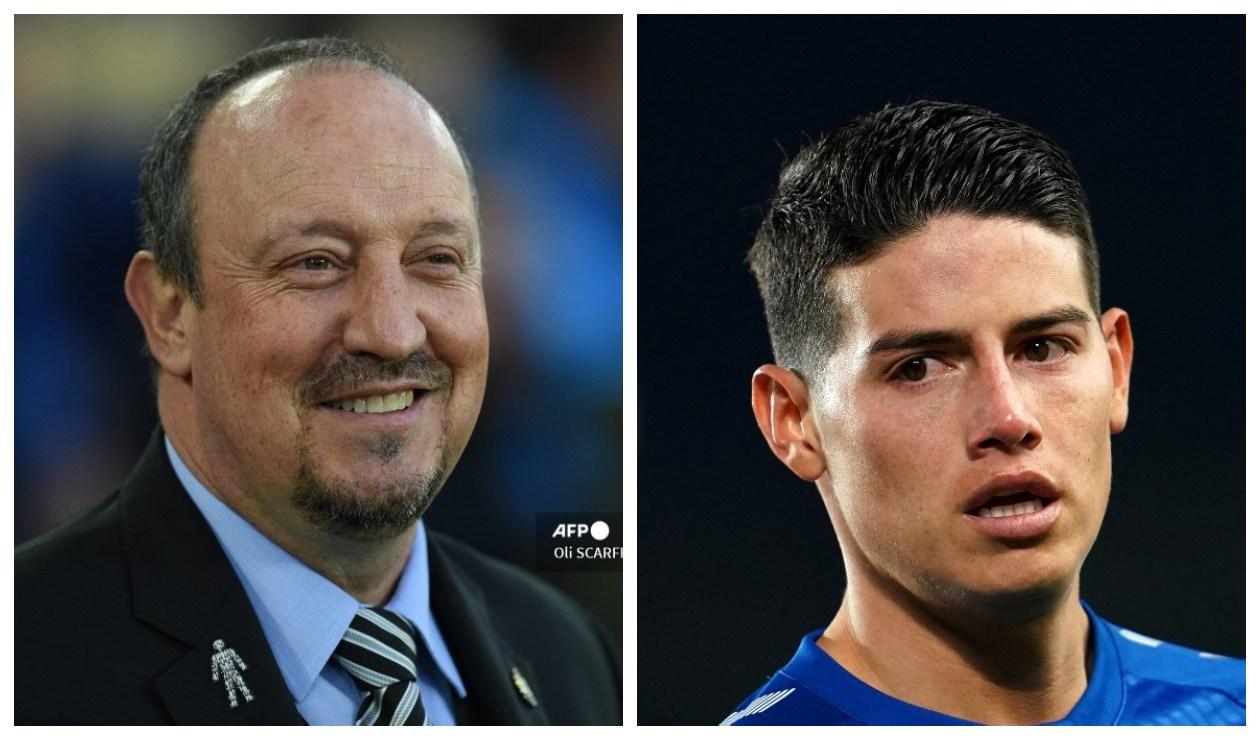 Rafael Benítez y James Rodríguez