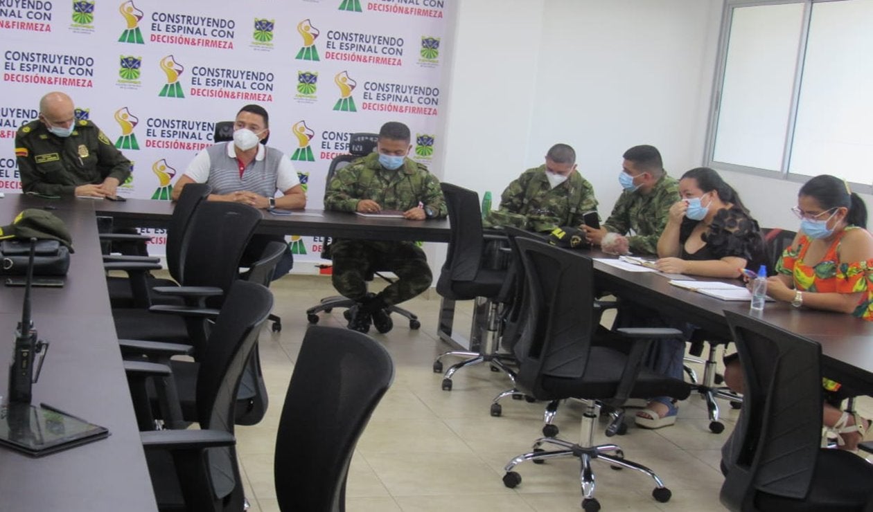 Tras los continuos sicariatos se realizó reunión de seguridad en El Espinal