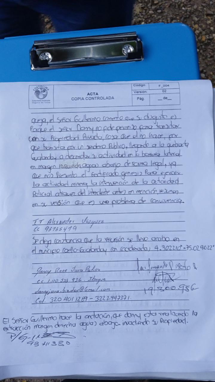 Certificado Cortolima