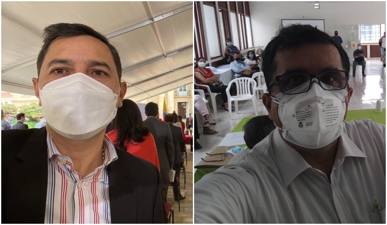 Alcalde Andrés Fabián Hurtado y concejal Rubén Darío Correa