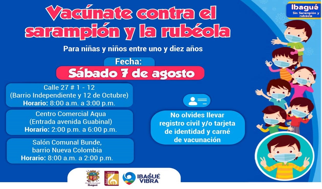 vacunación para niños 7 de agosto
