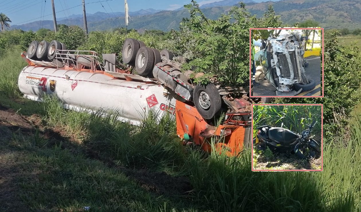 ¡Violento choque! Dos lesionados dejó accidente múltiple en Lérida