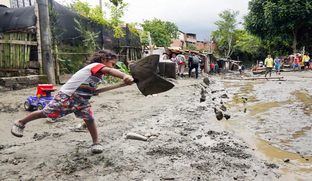 Familias afectadas en Yuldaima Ibagué