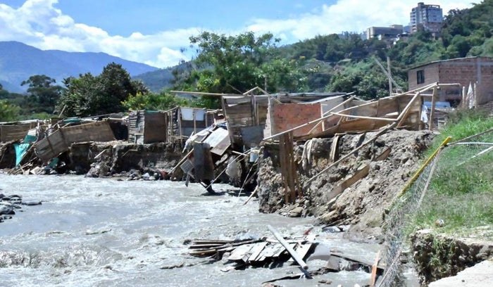 Reubicación de personas en el Cañón del Combeima