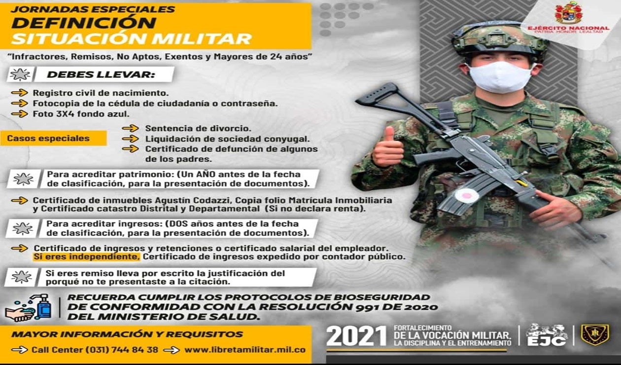Defina su situación militar